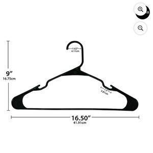 Pack of 50 Black Hangers